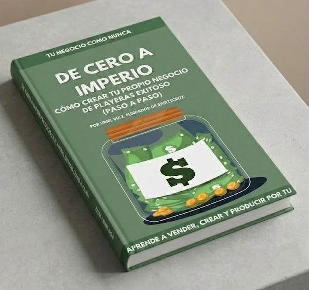 MI LIBRO - CÓMO TENER UN NEGOCIO DE PLAYERAS EXITOSO PASO A PASO