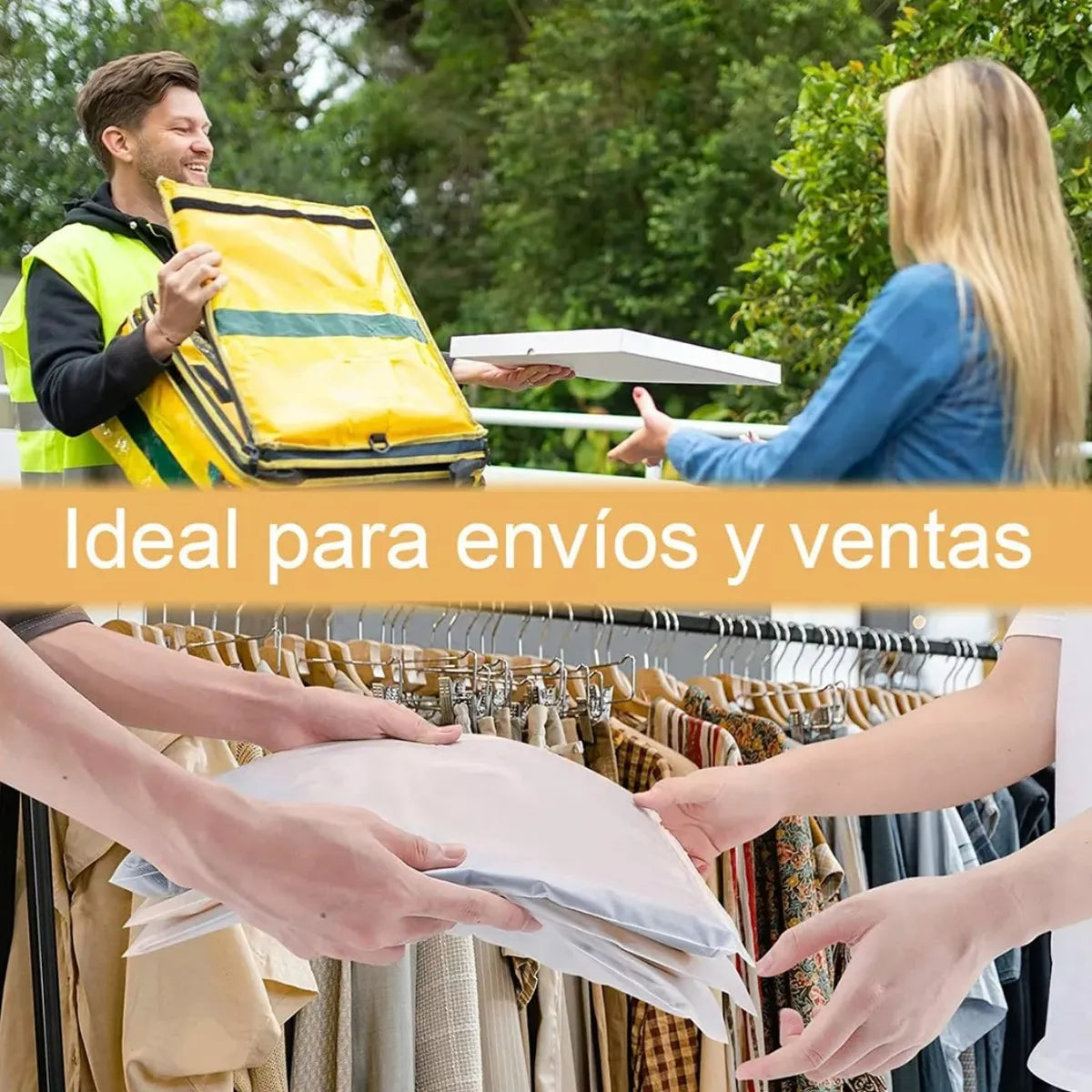 100 Bolsa Esmerilada Ropa Boutique Envio Zipper 20x25 Transparente